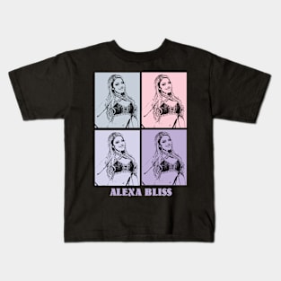 Alexa Bliss Wrestling Pop Art Kids T-Shirt